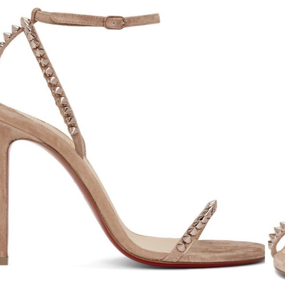 Christian Louboutin Nude/Blush Studded Sandals